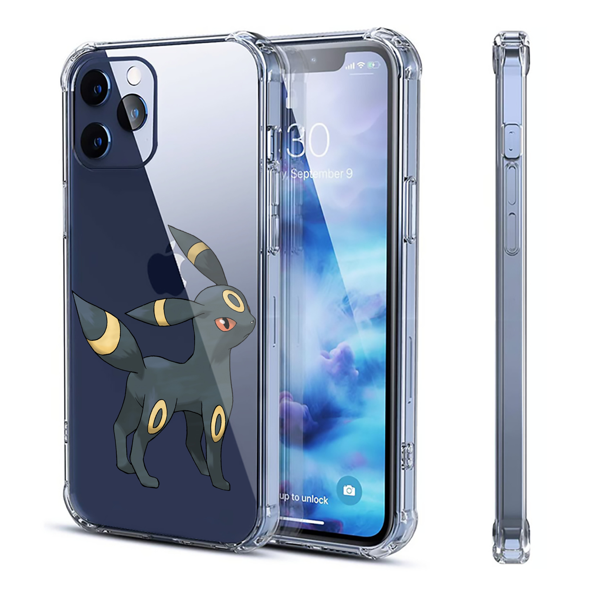 （画像用） ポケットモンスター Pokémon 【iPhone 12シリーズ対応】透明スマホケース（クリアソフトケース）